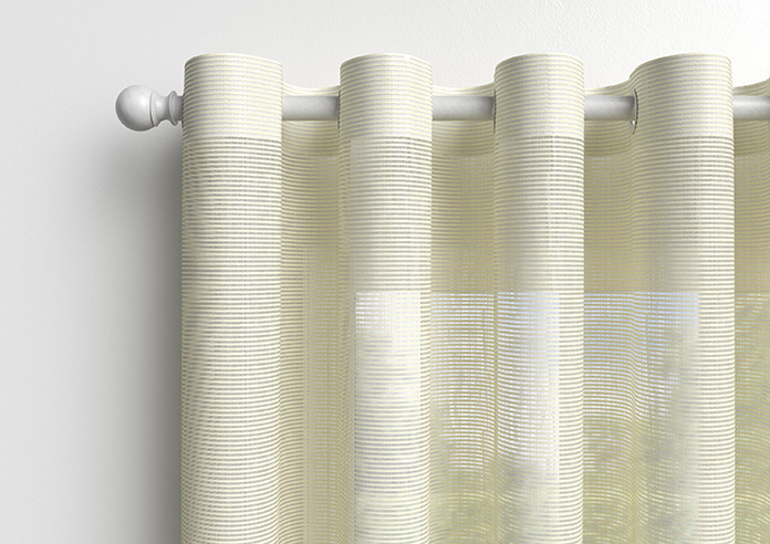 Catania Stripe Voile, Powder Cream - Made to Measure Curtains - Image 13